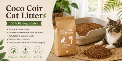 Coco coir cat litter