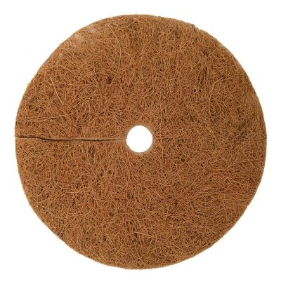 Coir Mulch mat weed control mat for pots and plants 100% Biodegradable 10 inch Round Pack of 5