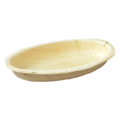 Areca Leaf Oval bowl 16 cm, Eco - Friendly, 100% Natural, Bio-degradable